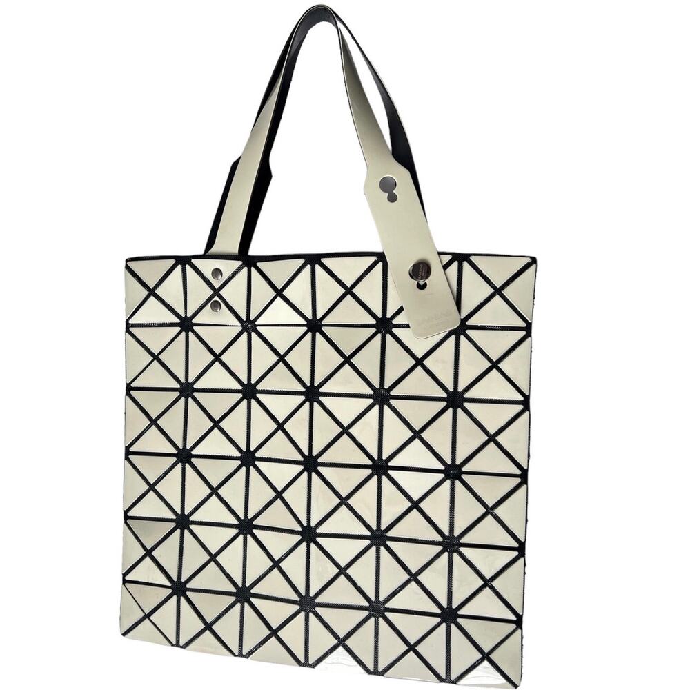 Issey Miyake Bao Bao Lucent Geo Lightweight Collapsible Tote Bag Color White